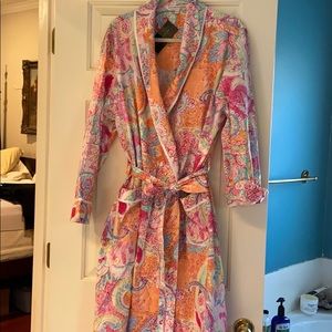 Luxury cotton bathrobe.